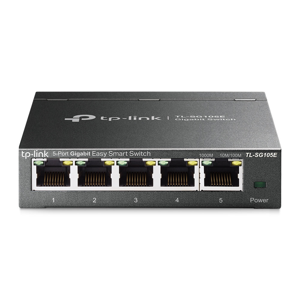 TP-Link TL-SG105E 5-Port Gigabit Easy Smart Switch | Compact Smart Managed Desktop Switch for High-Speed Networking