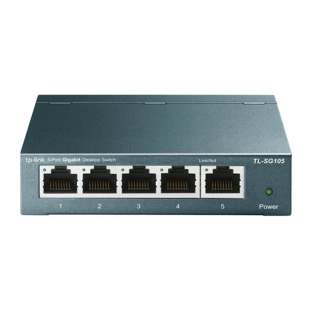 TP-Link TL-SG105 5-Port Gigabit Desktop Network Switch | Metal Casing | Plug & Play | Green Ethernet