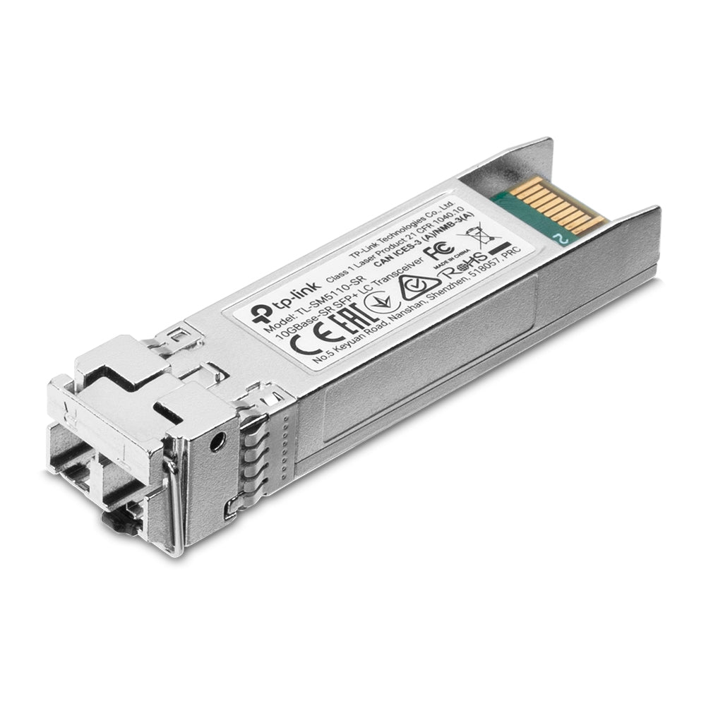 TL-SM5110-SR | TP-Link 10GBase-SR SFP+ LC Multi-Mode Transceiver – 300m OM3 Fiber Reach