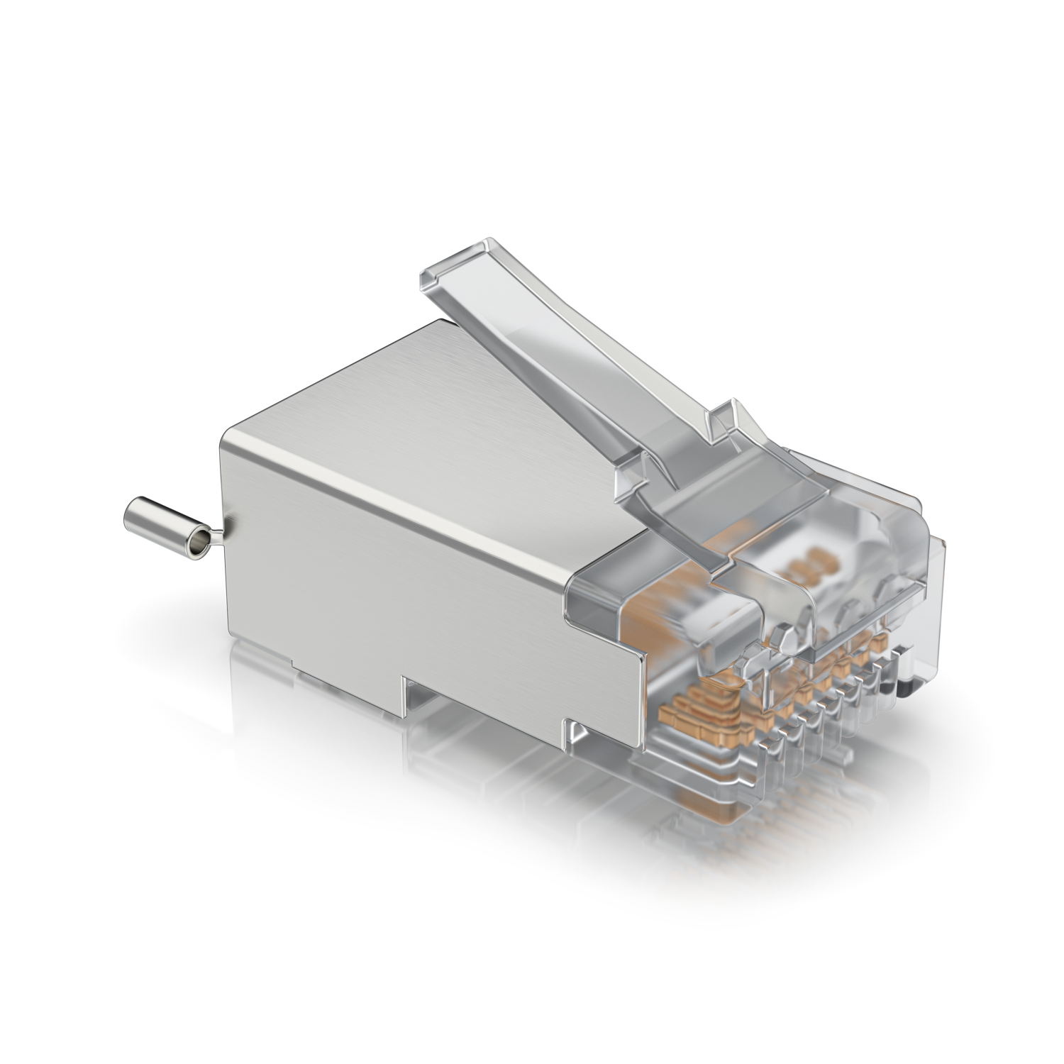 Ubiquiti UISP Shielded RJ45 Connector - 100 Pack | CAT5e 8P8C Shielded Plug | UBQUISP-CONN-SHD