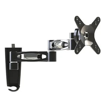 ULTRA, Monitor bracket, Articulated (Double) Arm, Black, Wall mount, Suits LCD/TFT from 13 to 32" 15kg holding force,Tilts 15dg, Swivels 180dg at head, 180 at mid, 180 at base, Suits 75 & 100mm VESAPart Number: ULT-MB02WM-13