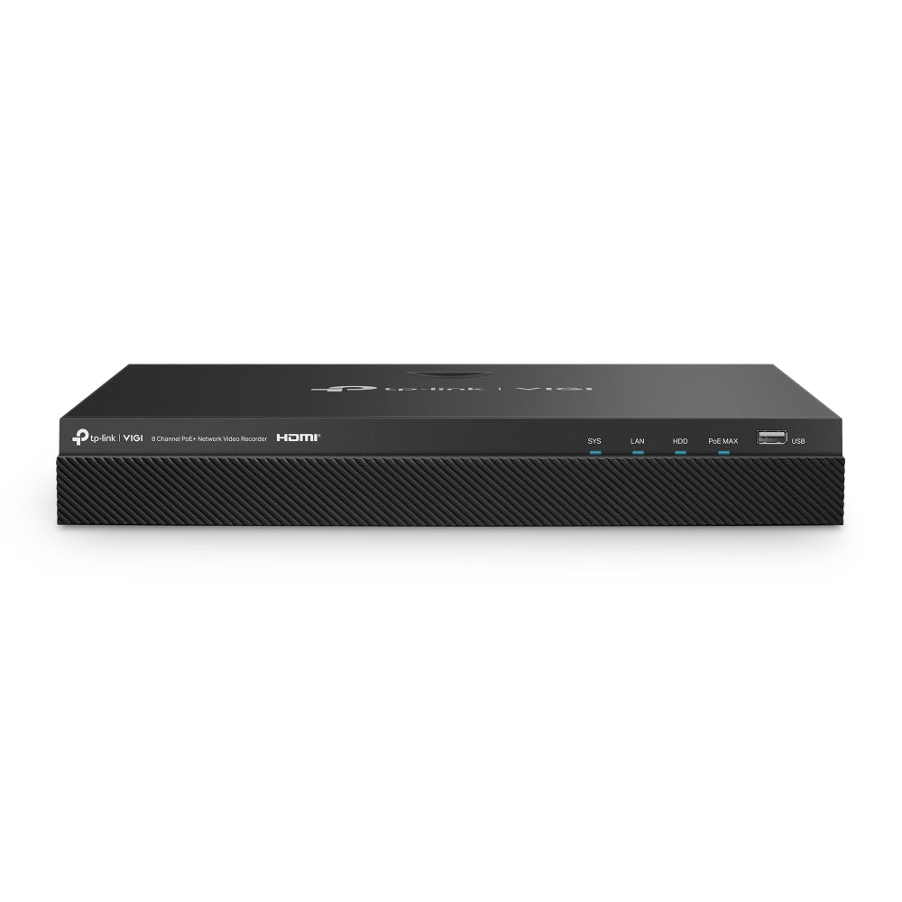 TP-Link VIGI NVR2008H-8MP 8-Channel PoE+ Network Video Recorder