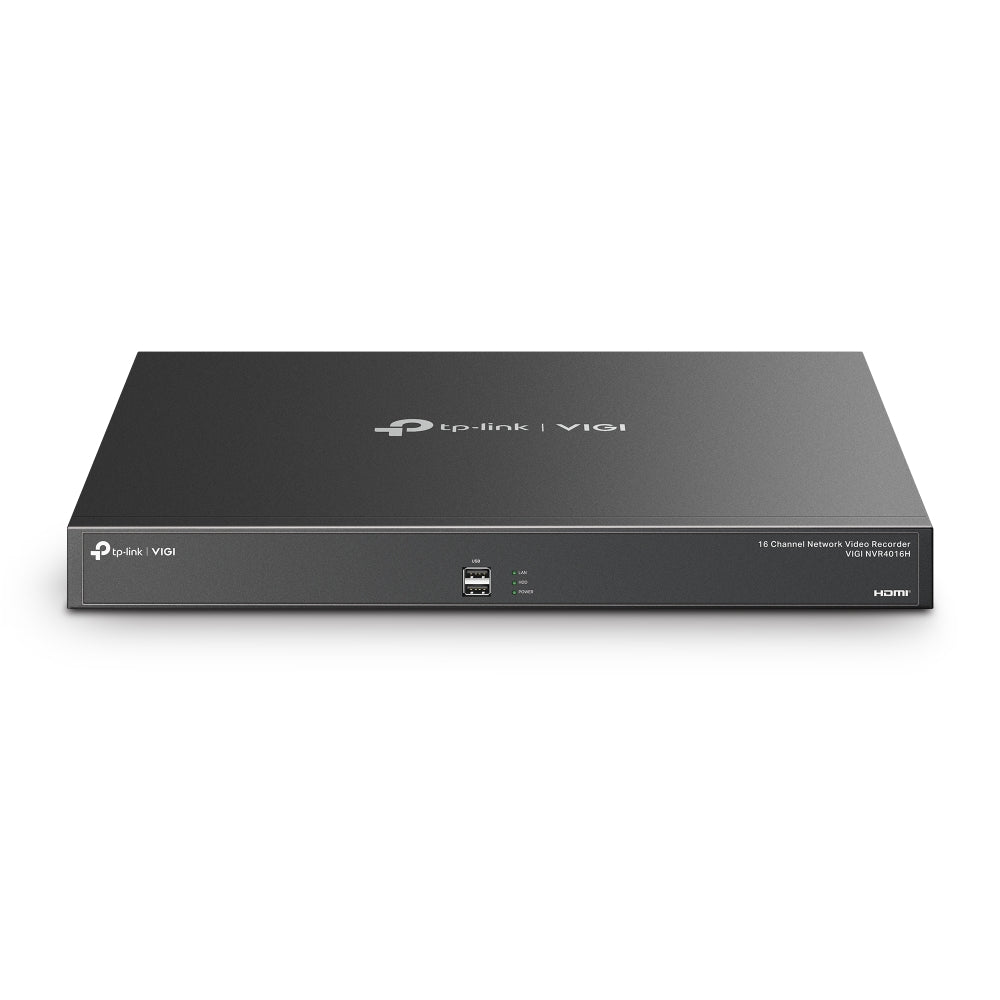 TP-Link VIGI NVR4016H | 16‑Channel 4K Network Video Recorder, Dual HDMI Output, H.265+ Compression, 4× SATA (Up to 16 TB Each) non PoE