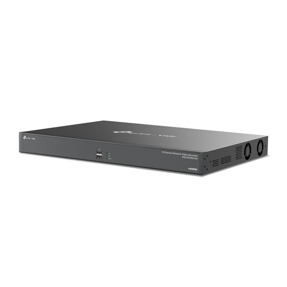 TP-Link VIGI NVR4016H | 16‑Channel 4K Network Video Recorder, Dual HDMI Output, H.265+ Compression, 4× SATA (Up to 16 TB Each) non PoE