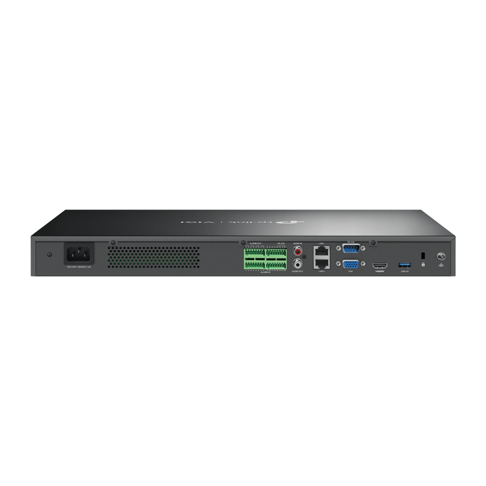 TP-Link VIGI NVR4032H | 32-Channel 4K Network Video Recorder, H.265+ Compression, Dual Ethernet, 4× SATA (Up to 16 TB Each) non PoE