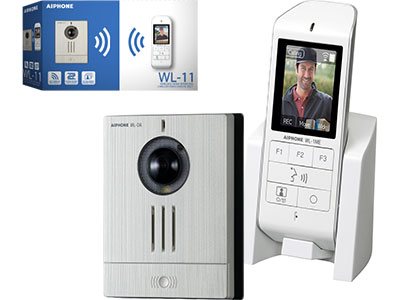 Aiphone WL-11 Wireless Video Intercom Kit with 2.4" LCD Monitor, Surface-Mount Door Station & DECT Wireless Technology – Complete Kit - CCTV Importers