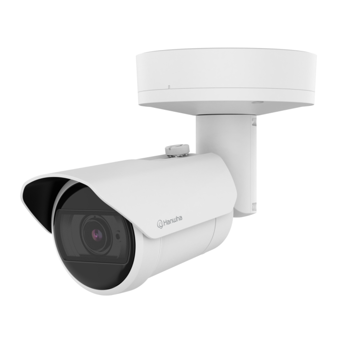 Hanwha Vision XNO-A9084R 8MP AI IR Bullet Camera – AI Surveillance in Rugged Outdoor Design x series