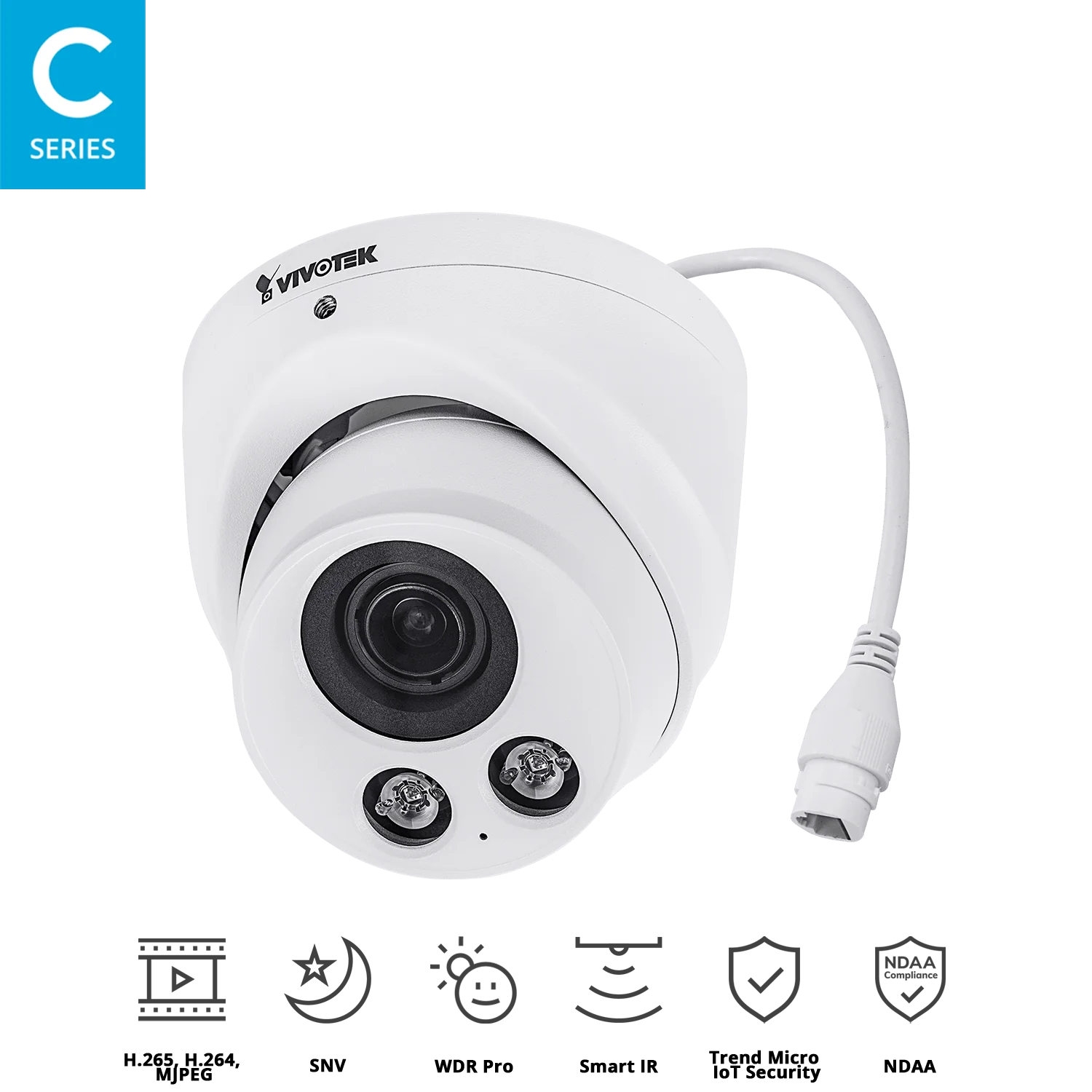 VIVOTEK IT9388-HT 5MP Motorized Turret IP Camera – Remote Focus, H.265, 30M IR, WDR Pro, IP66, IK10