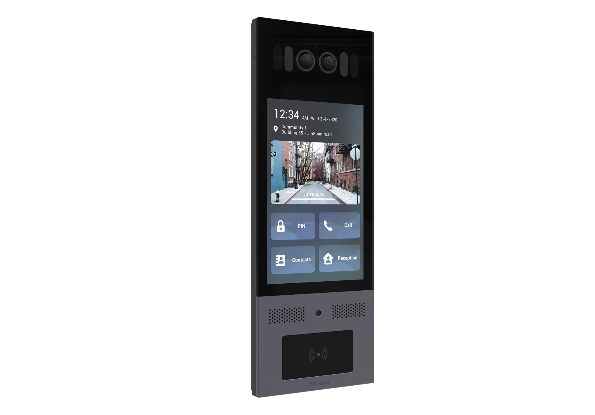 Akuvox X915S Smart Android Video Door Phone – 8″ Touchscreen, 2MP Starlight Camera, IP66/IK10, SIP, RFID, Premium Stainless Steel Finish, Flush/Surface Mount