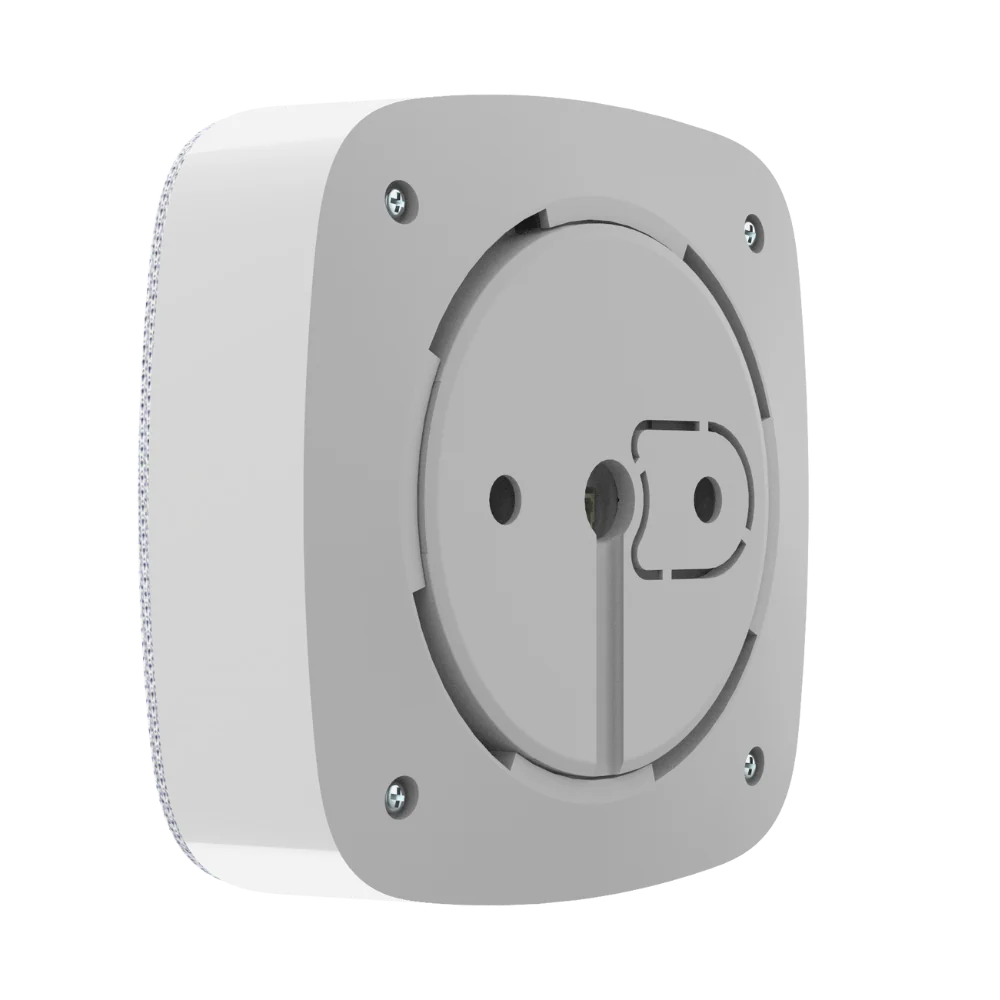 Ajax HomeSiren Jeweller wireless indoor security alarm in white with 100 dB siren and 2000m range for alarm parts.