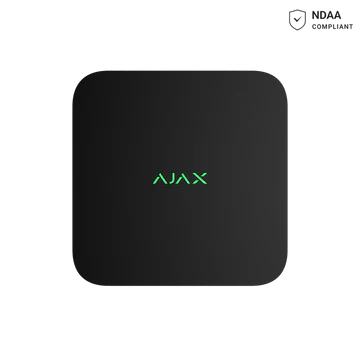 AJAX 8 Channel Network Video Recorder (NVR) – Black | Reliable CCTV Recording System Without HDD - AJAX#80217