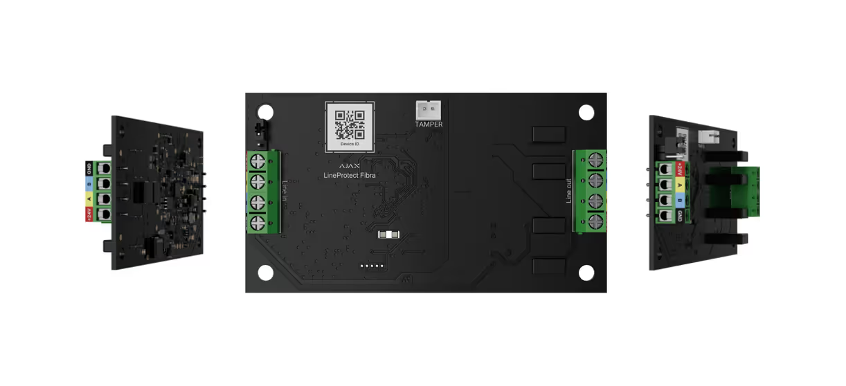 AJAX#61384 Ajax Superior LineProtect Fibra Protection Module| Surge, Overvoltage & Sabotage Protection