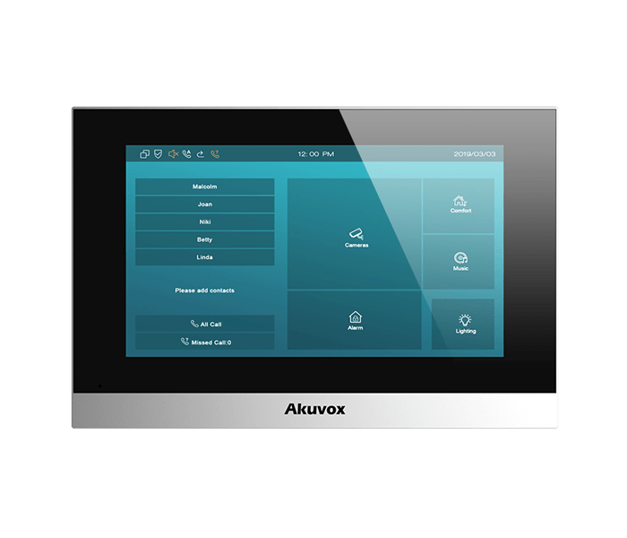 Akuvox C313SE SIP 7″ touch video intercom monitor