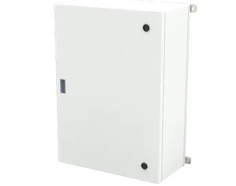 ALLBRO ALL-006.5-P/E Hinged Enclosure | 700x500x246mm | SMC Grey IP66 IK10 Flame Retardant Box with T-Locks & Device Plate