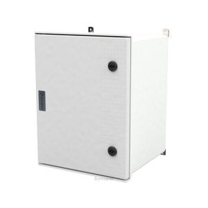 ALLBRO ALL-006.5-P/E Hinged Enclosure | 700x500x246mm | SMC Grey IP66 IK10 Flame Retardant Box with T-Locks & Device Plate