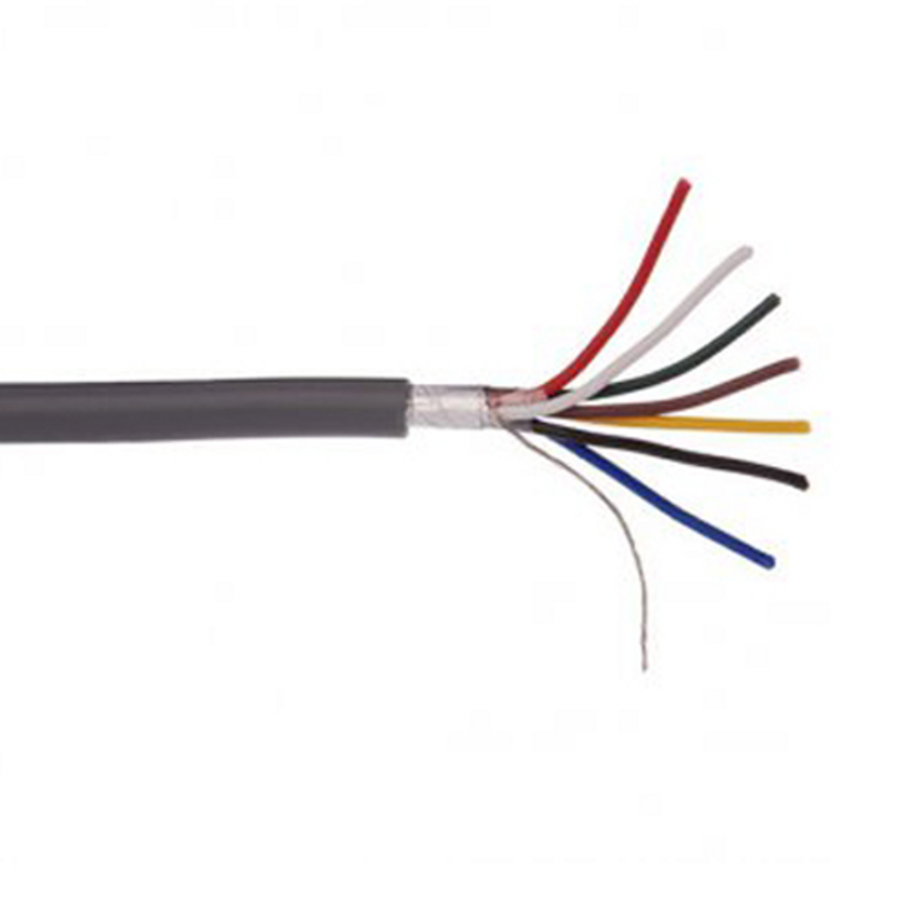 Shielded 7 Core 14/0.20 Data Cable 250m Roll – Grey PVC Sheath | CBLEAS140207C-250GRY