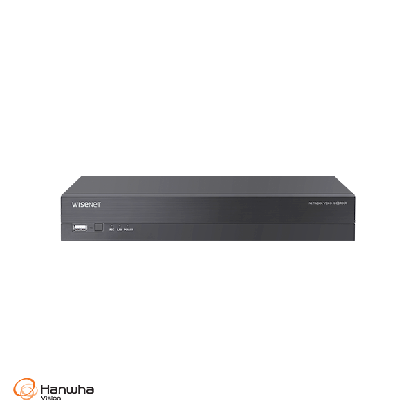 WISENET CT-ARN-410S Hanwha Vision 4CH 8MP H.265 AI NVR with PoE Switch A series