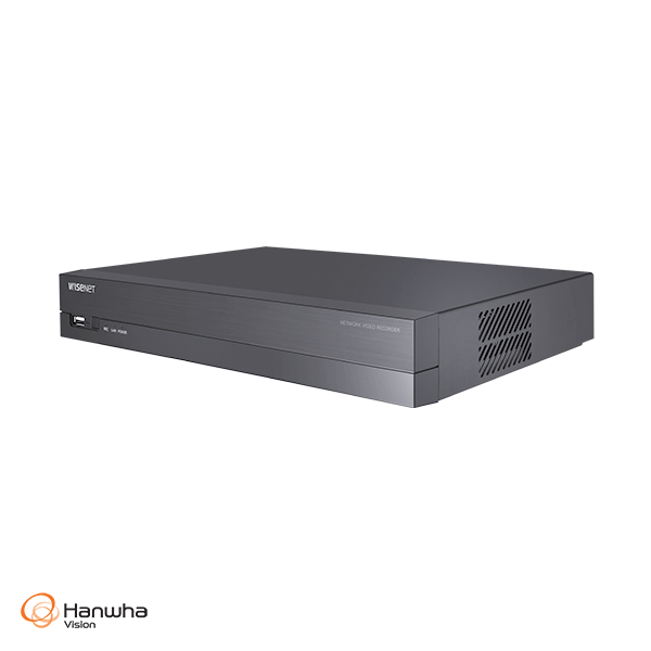 Hanwha Vision CT-ARN-410S 4CH 8MP H.265 AI NVR with PoE Switch by Samsung