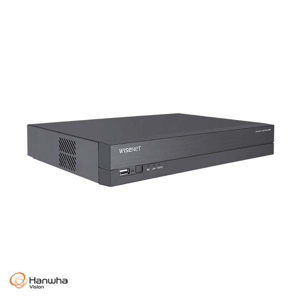 WISENET CT-ARN-410S Hanwha Vision 4CH 8MP H.265 AI NVR with PoE Switch A series