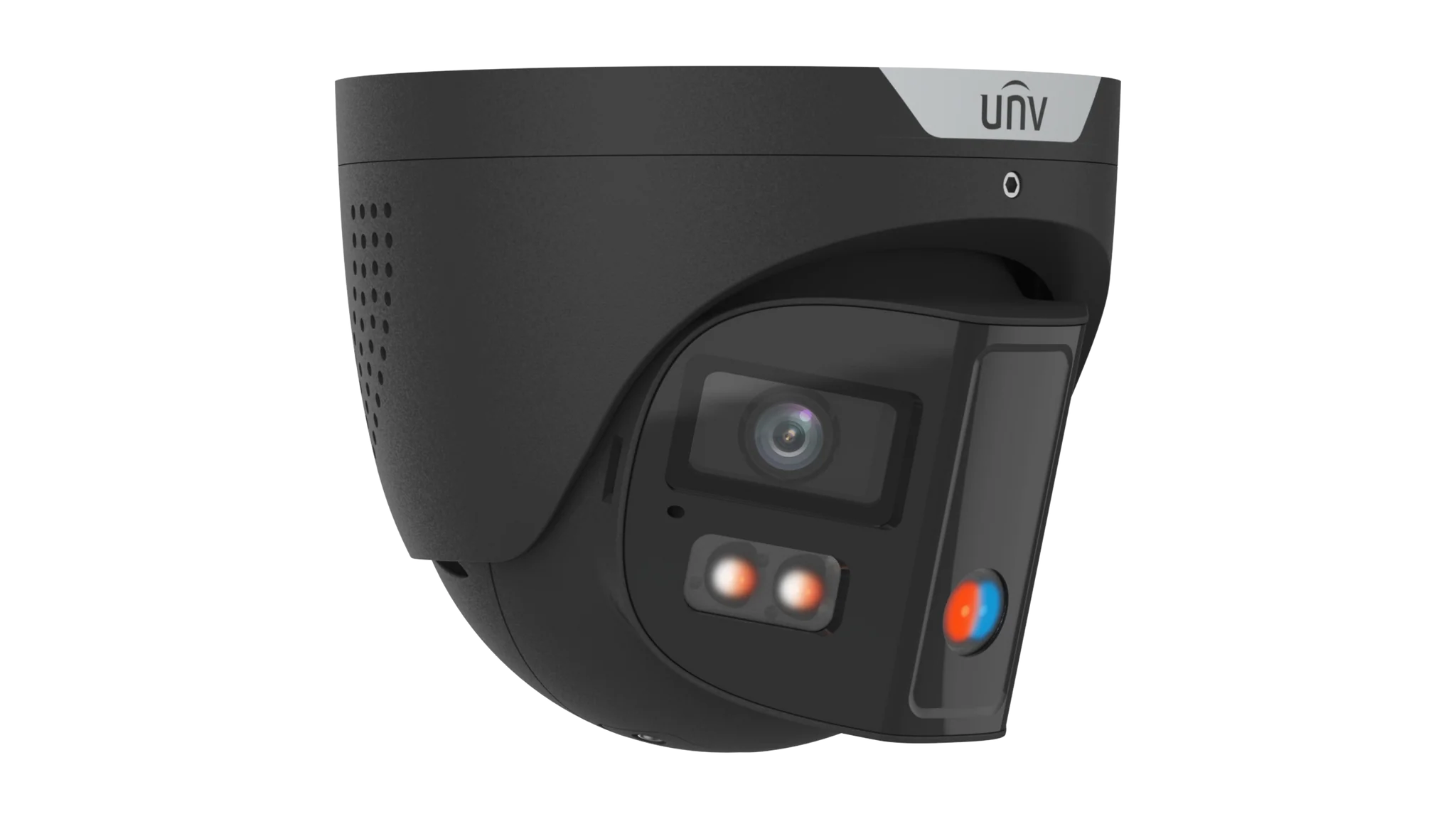 Uniview IPC3K28SE-ADF28KMC-DL-I0 4K 8MP ColorHunter Omniview Turret Network Camera with Warning Light & Speaker, Triguard, Prime-3