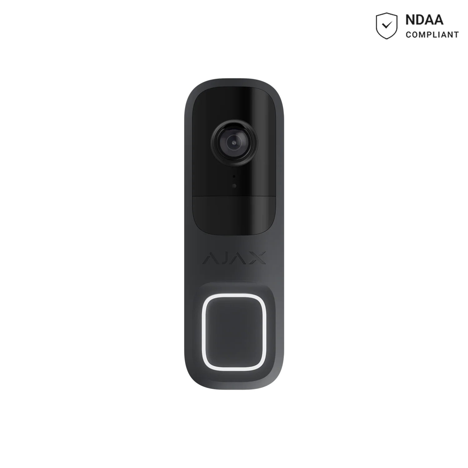AJAX#116897 Ajax DoorBell Smart Video Doorbell with AI Detection – White / Grey / Graphite / Black