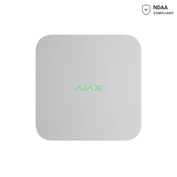 AJAX 16 Channel Network Video Recorder (NVR) – Black & White | High-Capacity CCTV System Without HDD - AJAX#80216