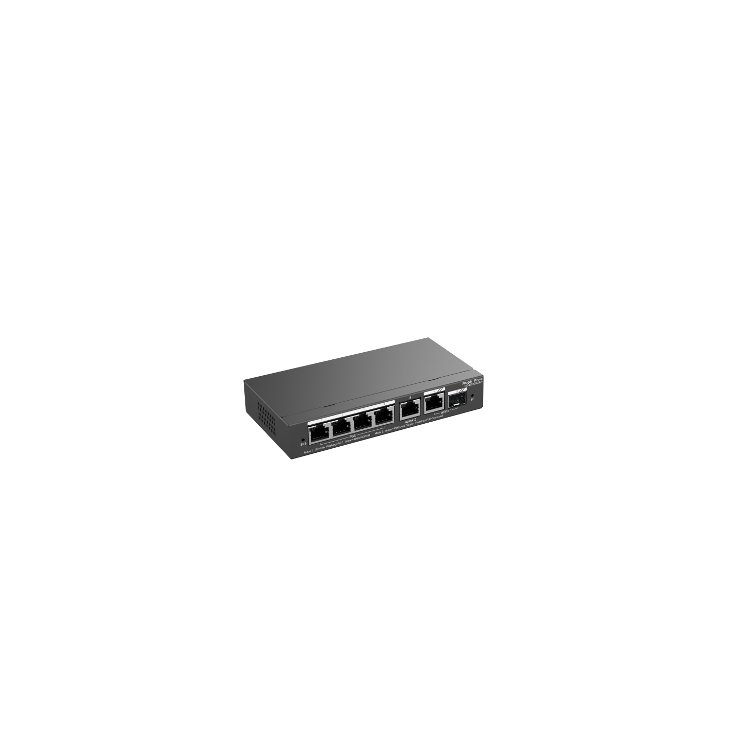 RG-ES206GS-P 6-Port Gigabit Smart Cloud Managed PoE Switch – 4 PoE+ Ports, Fanless, Ideal for Enterprise, Surveillance & Hospitality Networks