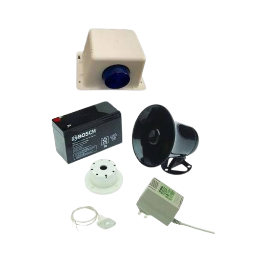 BOSCH Solution 3000 Alarm kit Includes ICP-SOL3-P panel, IUI-SOL-TS5 5" Touch screen, 3x ISC-PPR1-W16 PIR detectors + siren kit