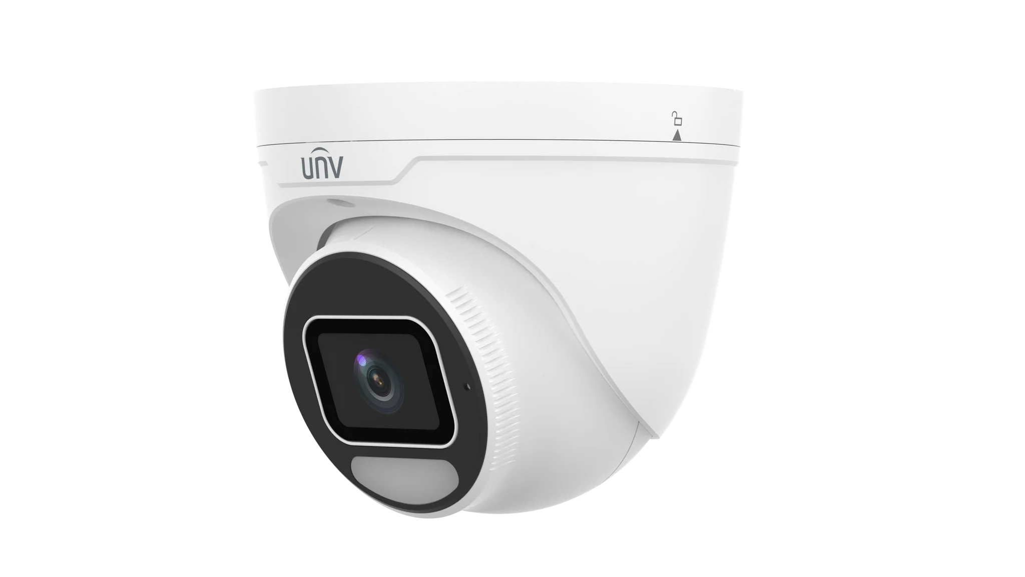 Uniview 8MP OwlView Plus ColorHunter fixed turret CCTV camera with 2.8mm lens, warm light, Wise-ISP for enhanced security surveillance