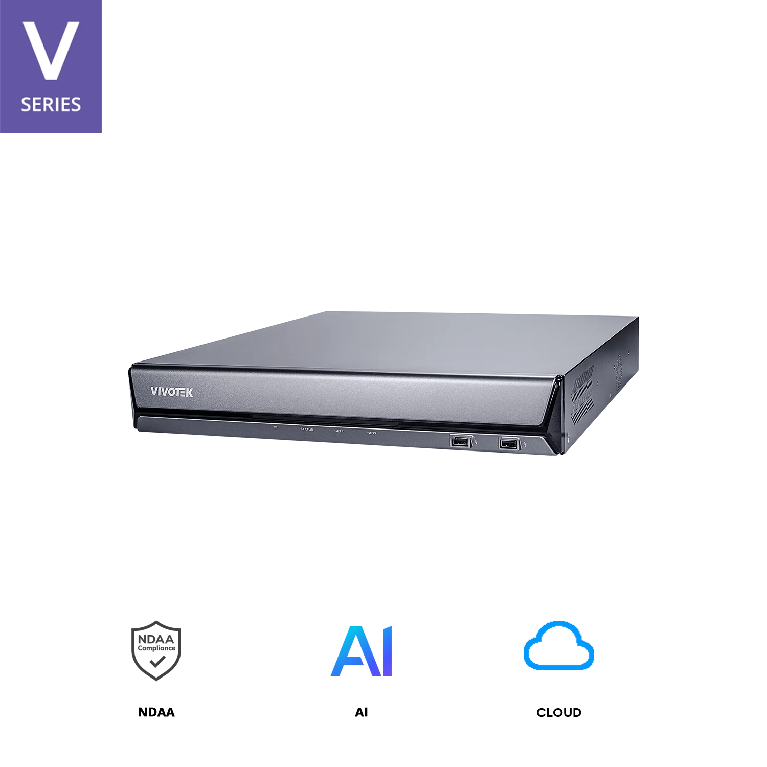ND9542P Core+ AI 32-Channel Network Video Recorder with Embedded PoE | 4K Display | RAID 0/1/5 | Deep AI Search | 16 PoE Ports | VIVOTEK