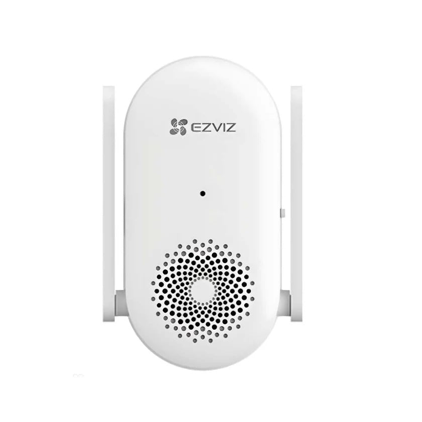EZVIZ CH1 Smart Wi-Fi Chime for Battery Video Doorbells – 20 Ringtones, Wi-Fi Signal Booster, Plug-In AC Power, Dual Antennas