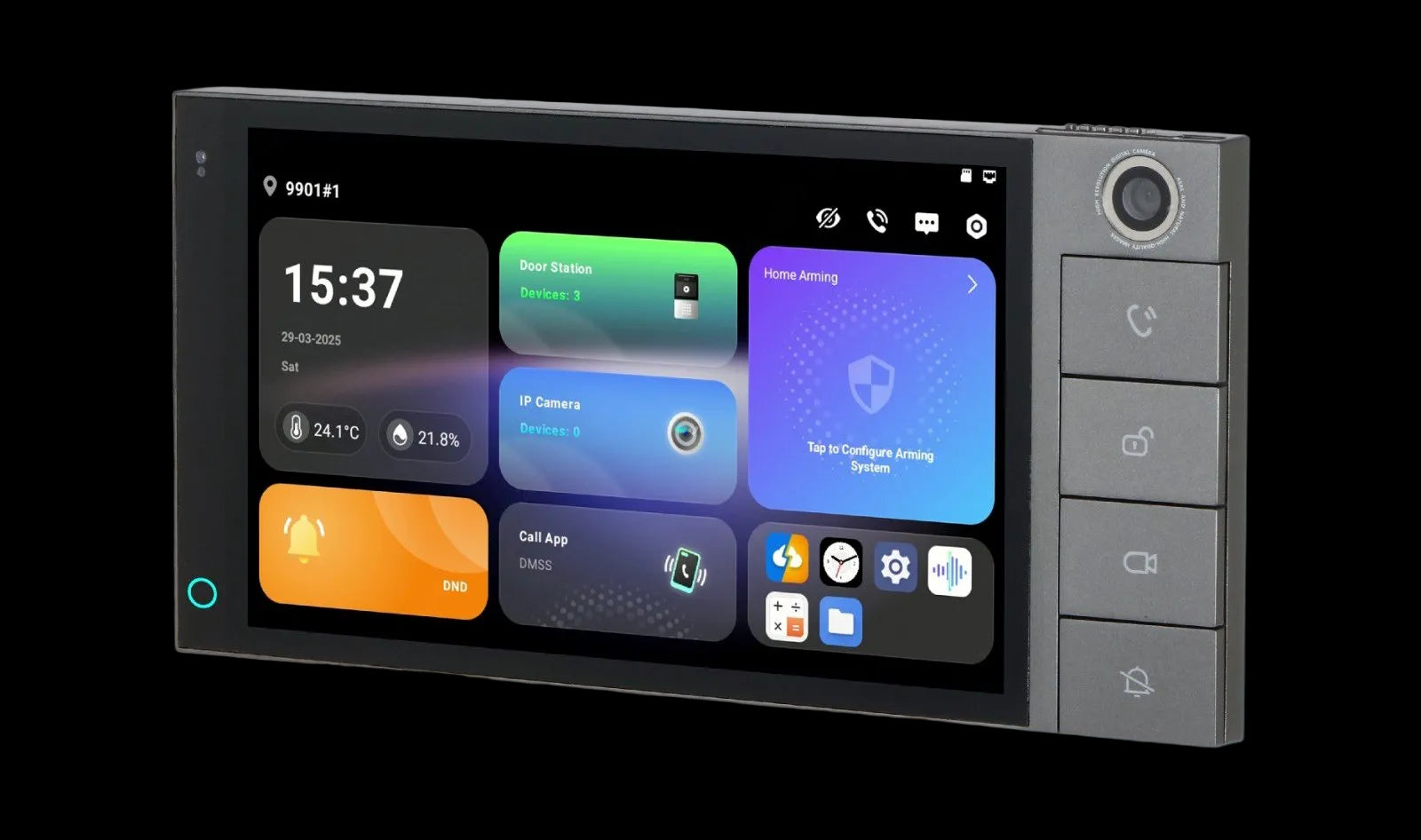 Dahua DHI‑SCP3024B‑CBZ 4‑Wire Hybrid Smart Control Panel Android — Smart Intercom & Security Hub