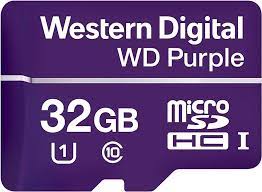 WESTERN DIGITAL, Purple Surveillance 32GB MicroSD Surveillance SD Card