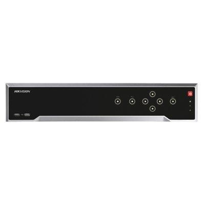 Hikvision DS-7732NI-M4/16P 32-Channel 8K NVR with 16 PoE Ports – H.265+/H.265, 4× SATA, 320 Mbps, Dual HDMI 4K/8K Output, Smart VCA, 16-Ch Playback with HDD