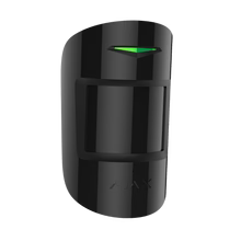 Ajax CombiProtect wireless alarm sensor with motion and glass break detection in white or black for security and home protection.