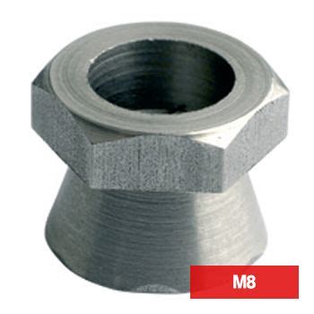 PROLOK Security Screw – Shear Nut, M8, 1-Way, Zinc Plated, Pack of 10