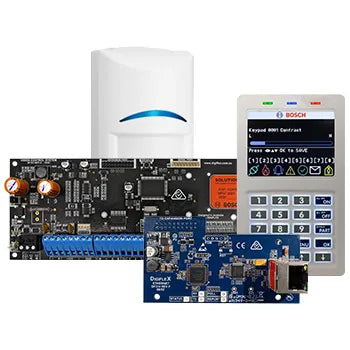 BOSCH Solution 6000 PROMO Alarm Kit – CC615PB IP Panel + CP736B Prox LCD Keypad + PIR Detector + MY751 Ethernet Module + Siren