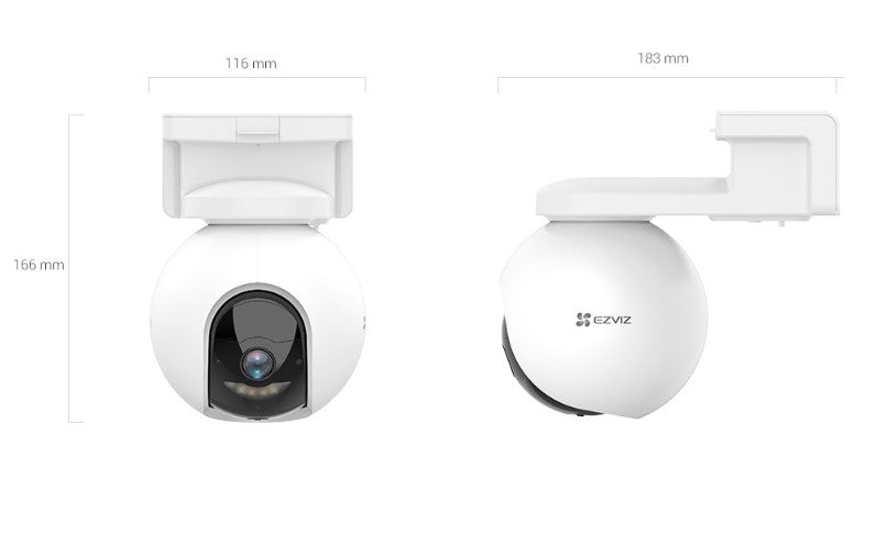 EZVIZ CB8 Battery-Powered Pan & Tilt 2K, 360-degree, auto tracking, night vision, active defense, two-way talk smart Wi-Fi Camera