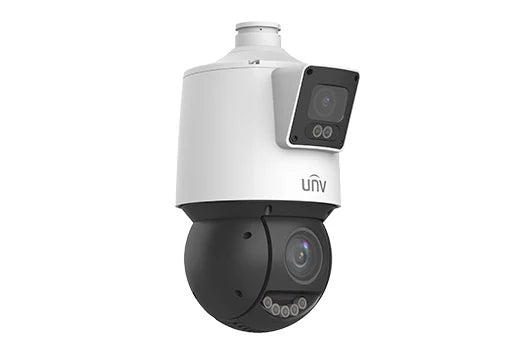 Uniview IPC94144SFW-X25-F40C 4MP + 4MP LightHunter Dual-lens Network PTZ Camera, 4.8-120mm, SD Card, WDR, IR100m, IP66, POE Prime Series