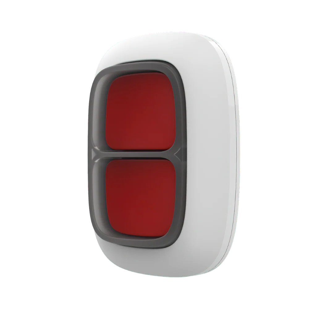 AJAX#30624 – Ajax DoubleButton Jeweller Wireless Hold-Up / Panic Button (White) - CCTV Importers