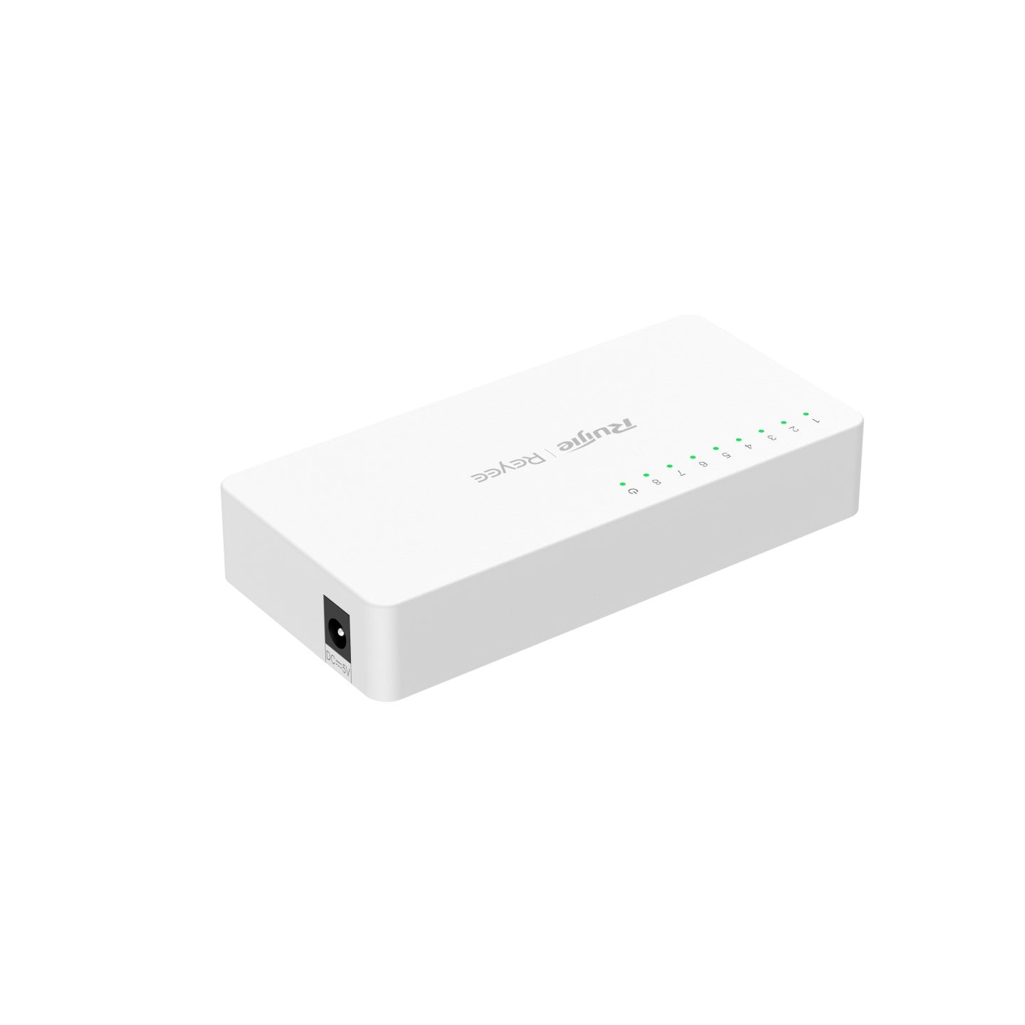 RG-ES08G-L 8-Port 10/100/1000 Mbps Unmanaged Non-PoE Switch – Gigabit, Fanless, Home & Small Office Networking