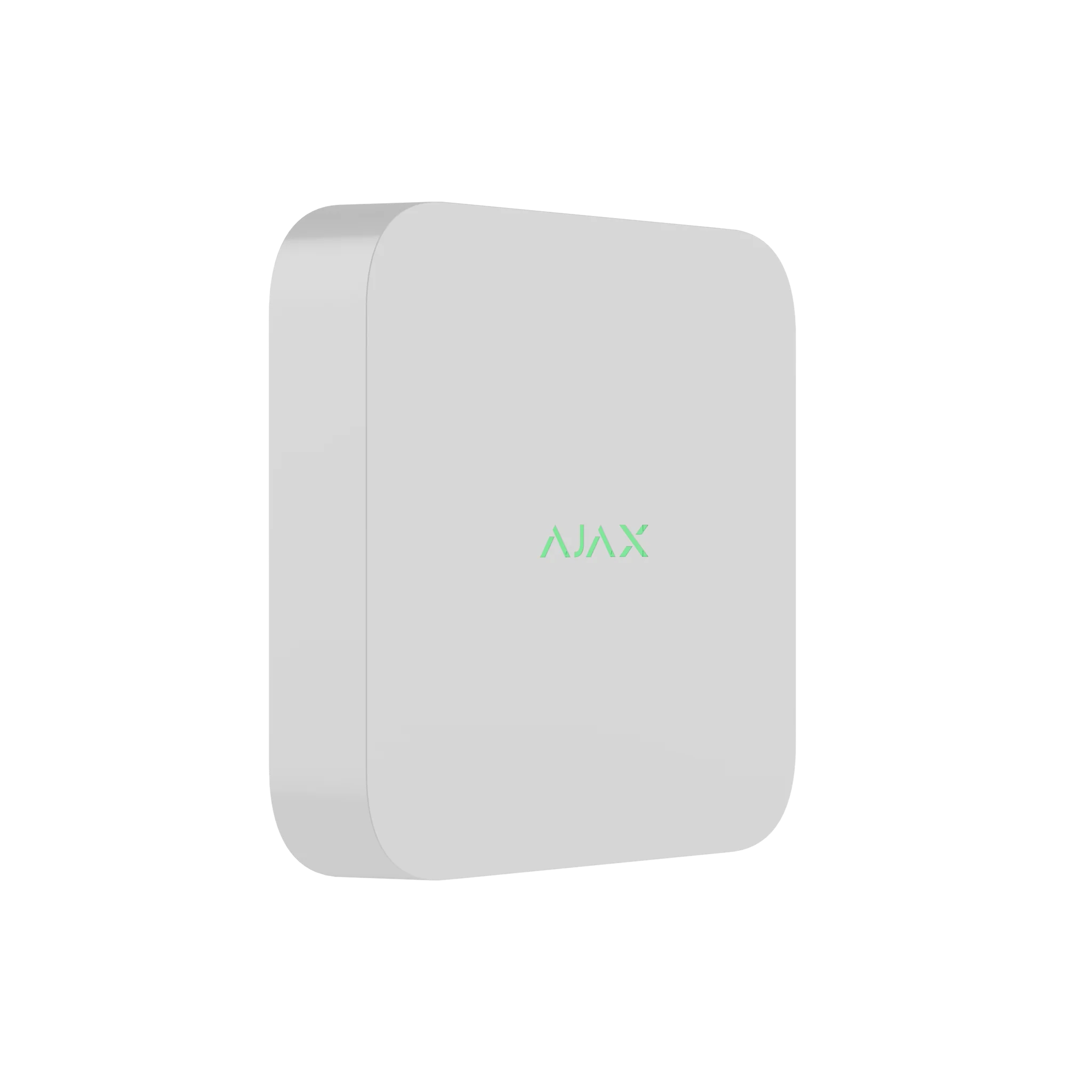 Ajax 16-channel network video recorder (NVR) without HDD, in white and black, designed for security camera recording and monitoring.