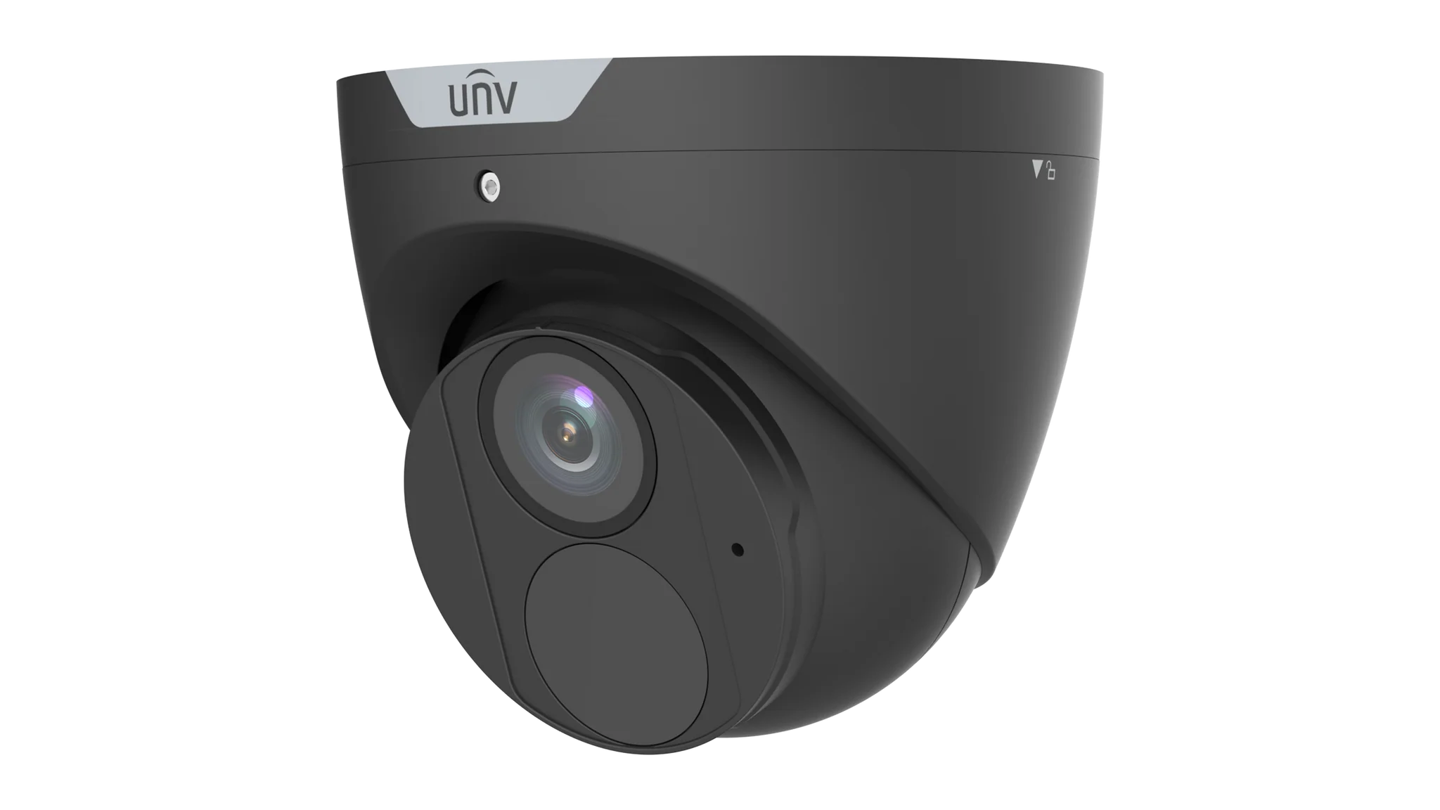 Uniview IPC3618LE-ADF28KM-H-BK 8MP HD IR Fixed Eyeball Network Camera – Ultra 265, 30m Smart IR, PoE, Built-in Mic, 2.8mm Wide Angle, IP67, 512GB SD Card Support (Easy Series)