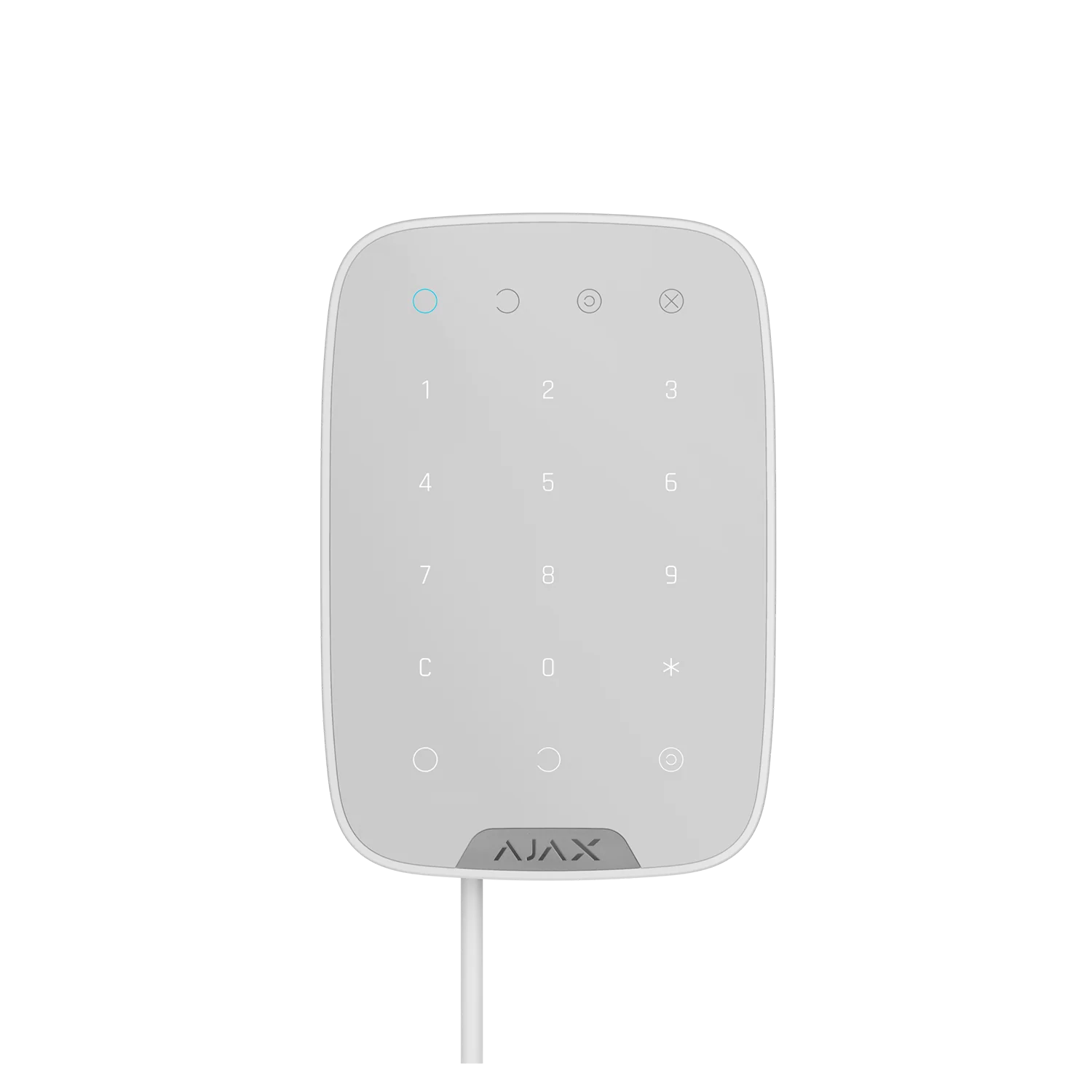 AJAX#44401 Ajax Superior KeyPad Fibra Wired Touch Keypad – White / Black
