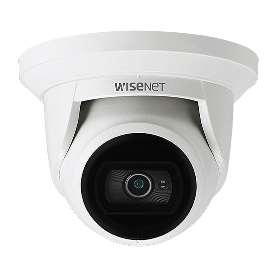 Wisenet Q Surveillance Kit, 4x Wisenet QNE-8011R / 5MP H.265 NW IR Flateye Camera, 4CH 8M H.265 NVR with PoE Switch + 2TB HDD.