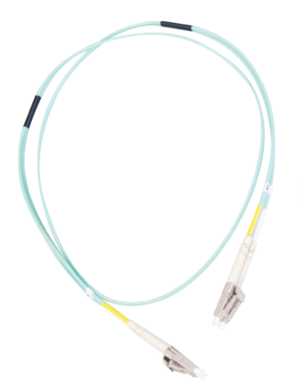 Garland GPCDLCLCOM3-1 Duplex LC to LC OM3 3m Fibre Patch Lead – Aqua PVC – 50um Multimode Fibre
