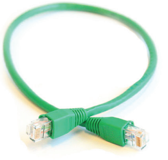 Garland MT6L45453.0GN Cat6 RJ45 Patch Lead – 3.0m – Green – PVC Sheath – 24AWG