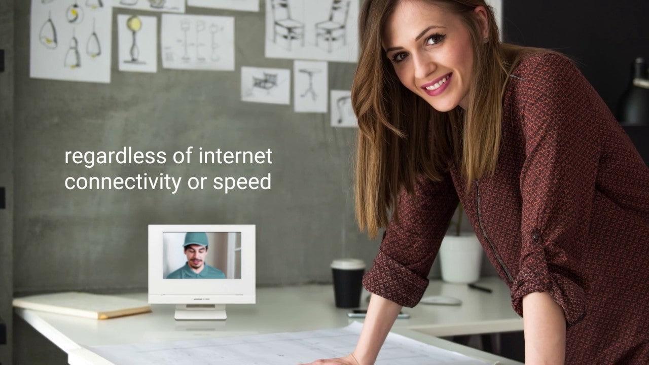 Aiphone JOS-1VW Mobile-Ready Box Set with Surface-Mount Door Station Wireless Video Intercom Kit -7" Touchscreen, Smartphone Compatible | JO Series - CCTV Importers