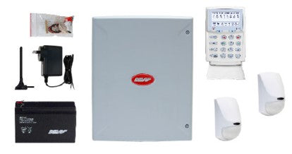 Ness D16XCEL4G PANEL & PIR KIT with KPX+ White KP Alarm kit