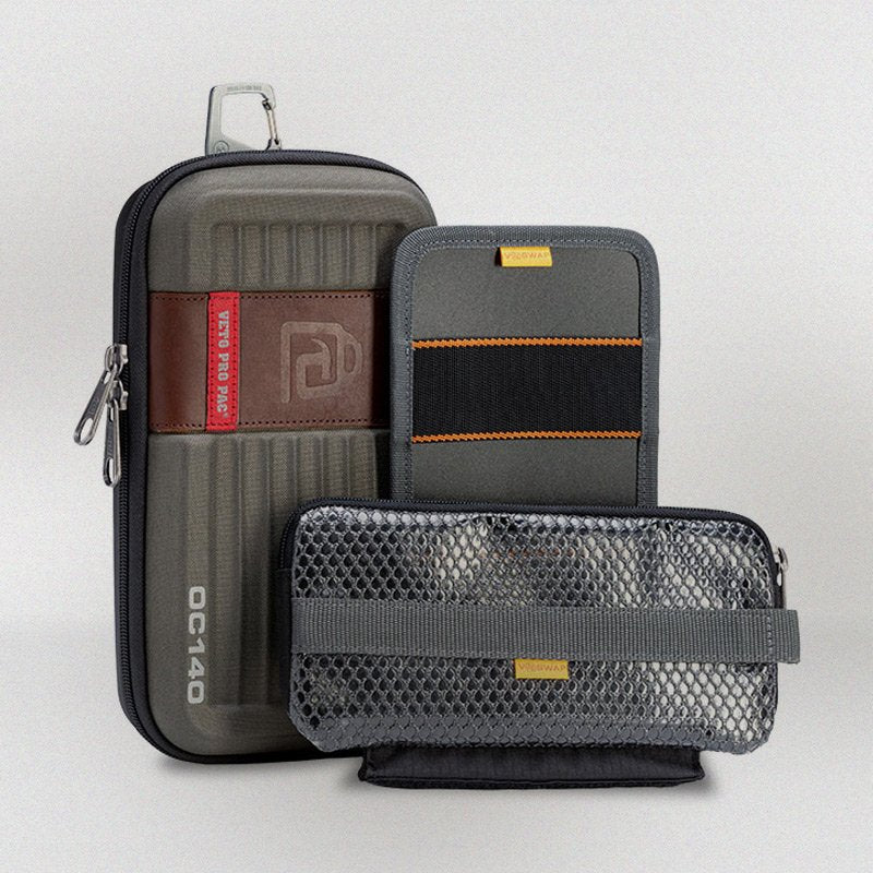 Veto Pro Pac OC140 Small HVAC Technician Tool Case – Customizable Semi-Rigid Zip Pouch with Moisture-Resistant Bottom & Removable Folio